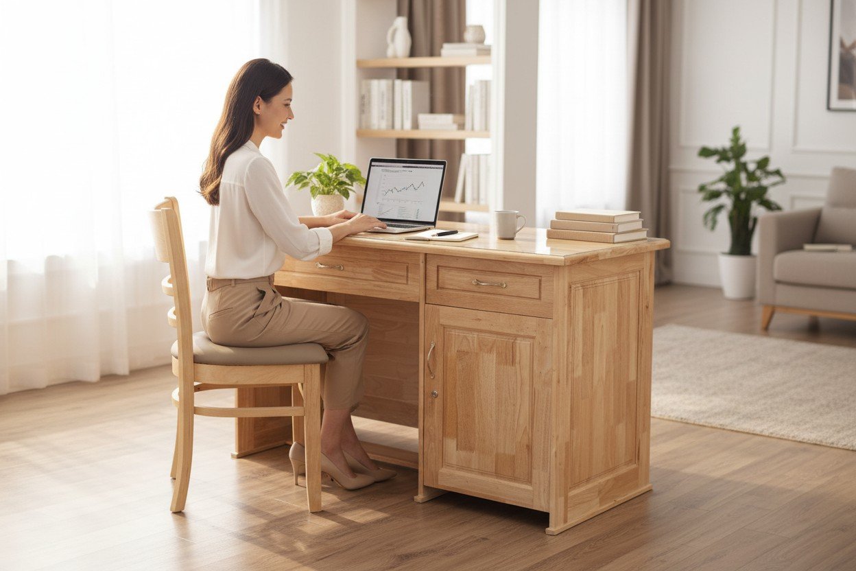 Bàn làm việc văn phòng giá rẻ 2025