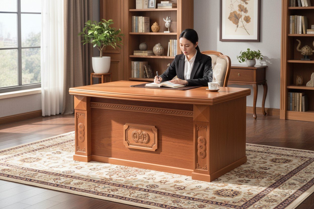 Bàn làm việc giá rẻ gỗ MDF phủ melamine chống nước