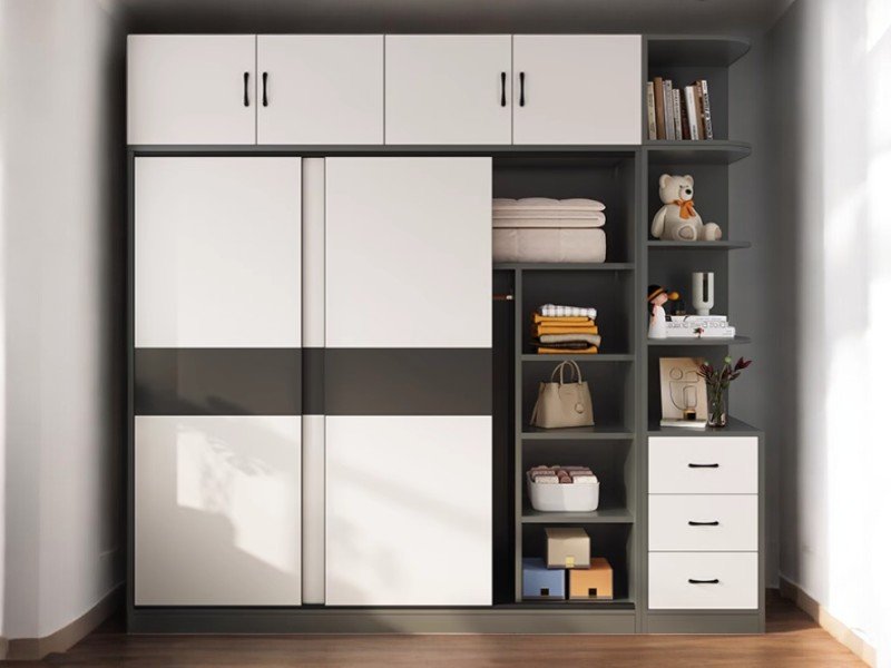Tủ quần áo cửa lùa hiện đại 2025 thiết kế tối ưu không gian 19 Tủ quần áo cửa lùa