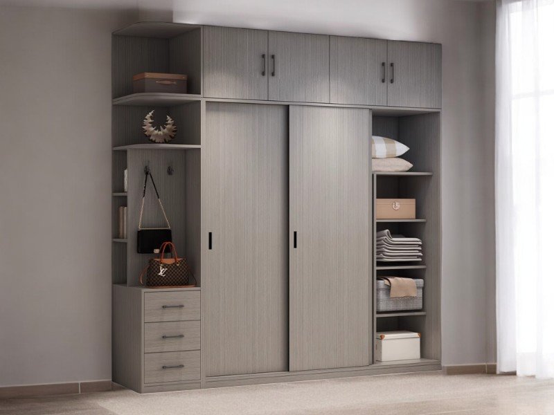 Tủ quần áo cửa lùa hiện đại 2025 thiết kế tối ưu không gian 20 Tủ quần áo lùa
