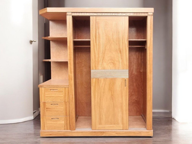 Tủ quần áo cửa lùa hiện đại 2025 thiết kế tối ưu không gian 25 Tủ quần áo tiết kiệm diện tích