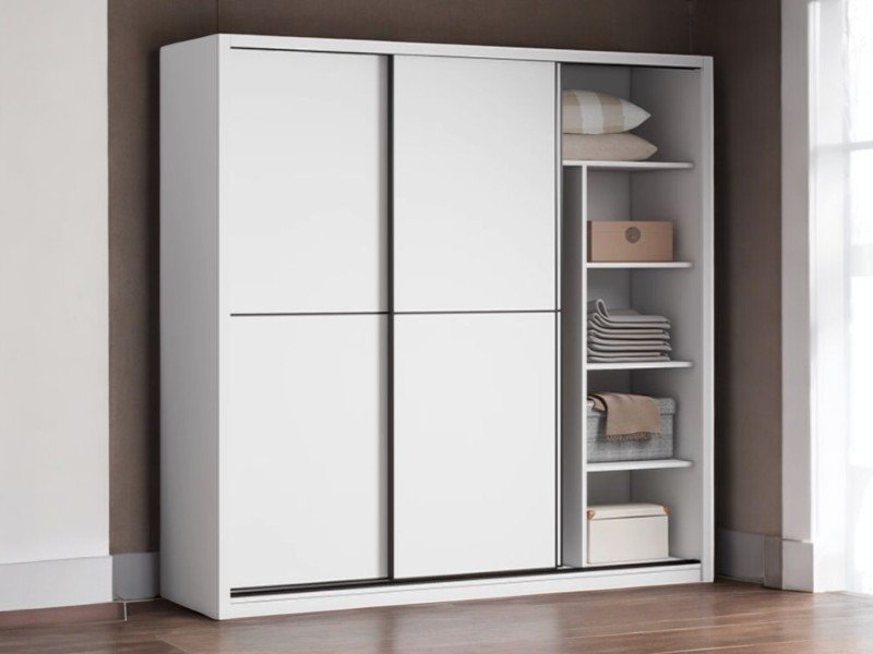 Tủ quần áo cửa lùa hiện đại 2025 thiết kế tối ưu không gian 23 Tủ cửa lùa gỗ