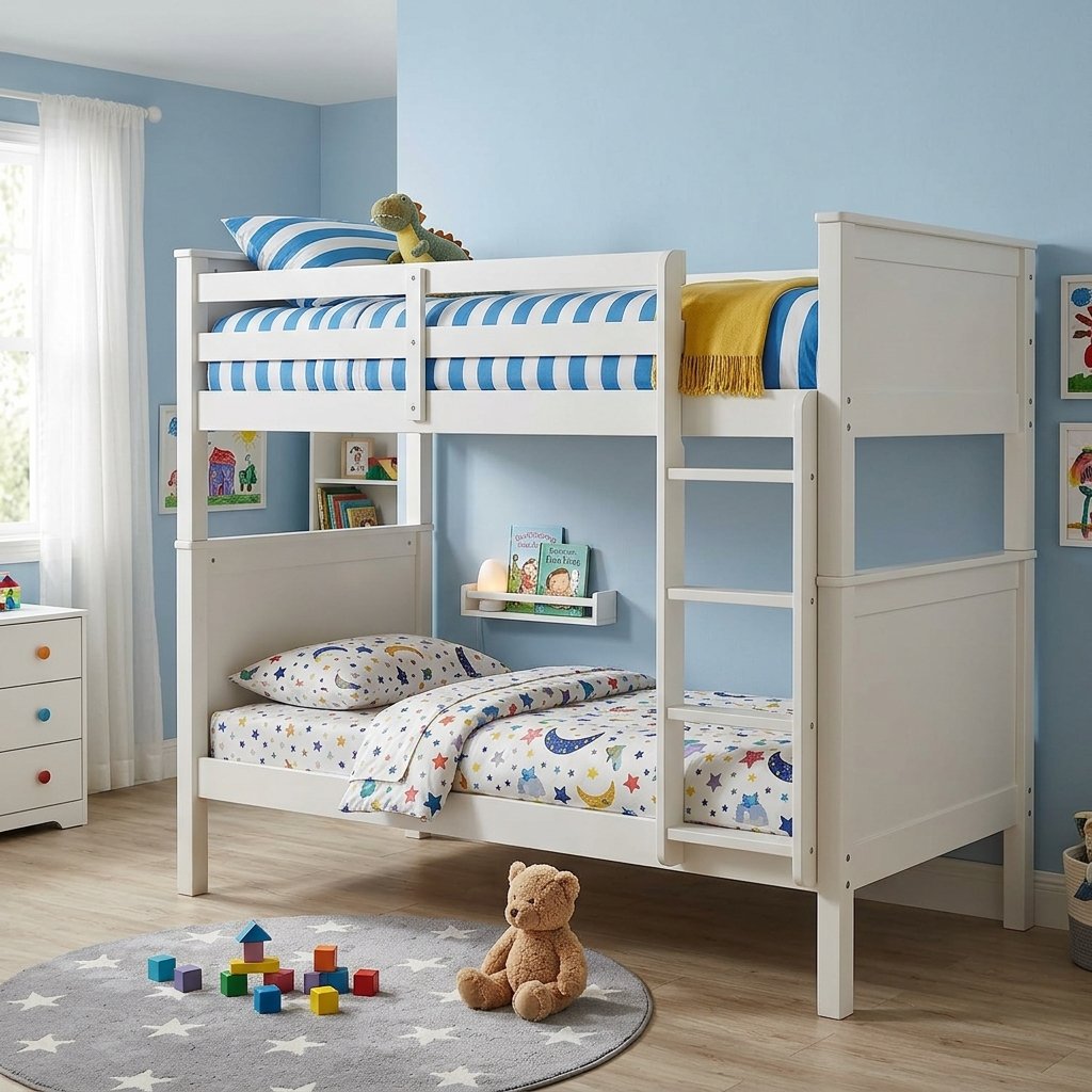 Chi tiết thanh chắn an toàn trên giường tầng trẻ em