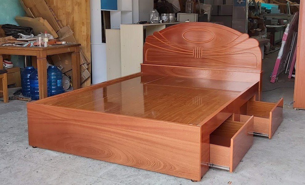 Mẫu giường ngủ gỗ tự nhiên