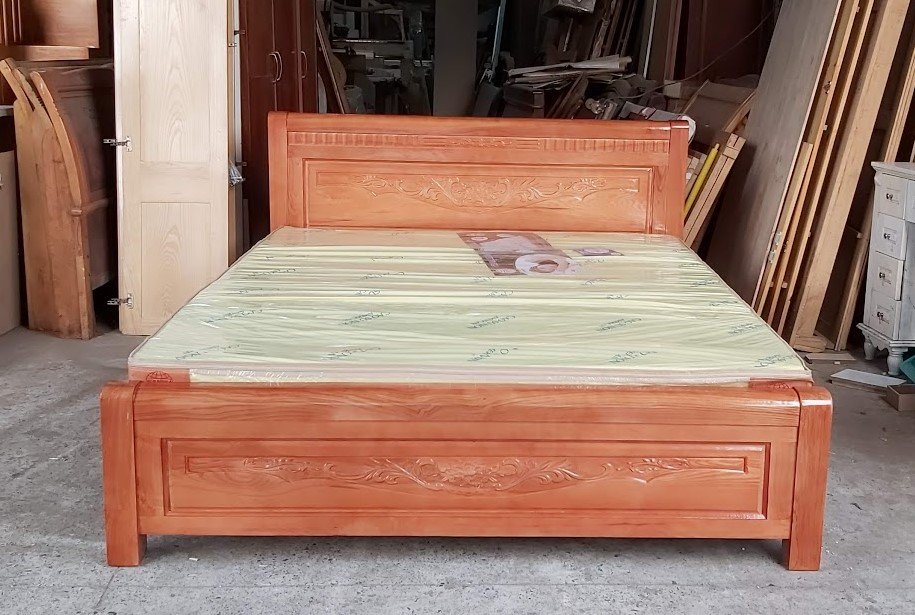 Mẫu giường ngủ gỗ tự nhiên