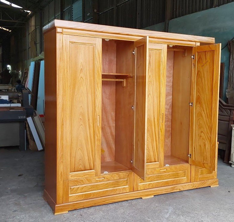 Tủ quần áo gỗ công nghiệp MDF phủ melamine chống ẩm