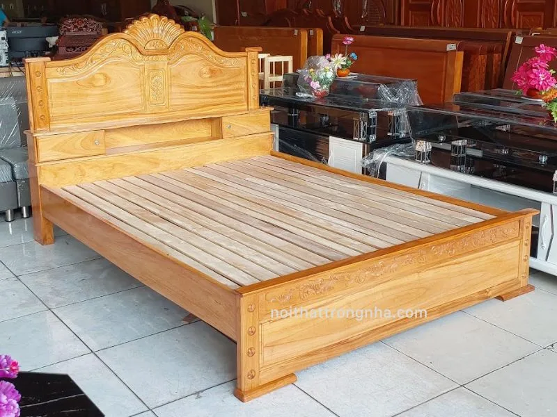 Giường gỗ tự nhiên hiện đại - Sự hoàn hảo của sự kết hợp giữa thiên nhiên và công nghệ 2 Giường Gỗ Tự Nhiên Hiện Đại