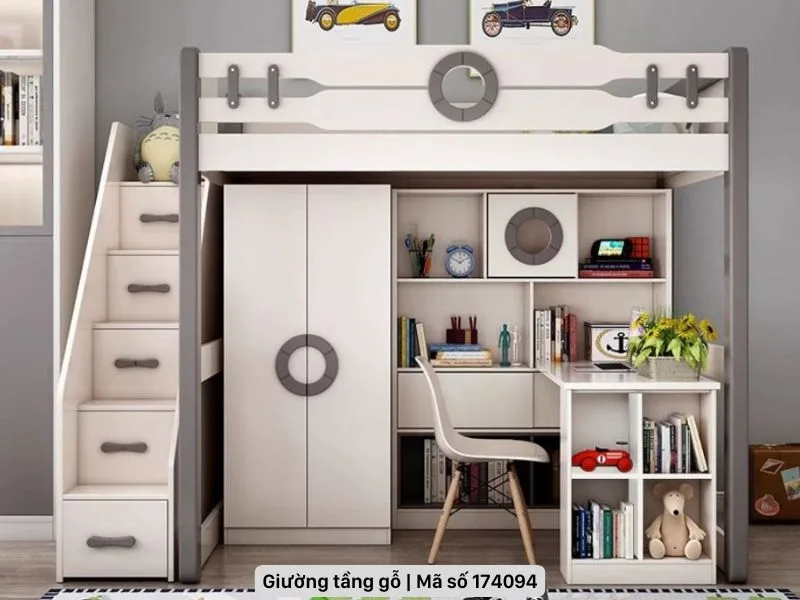5 mẫu giường tầng gỗ công nghiệp giá rẻ, thiết kế hiện đại 34 Giường tầng gỗ công nghiệp giá rẻ