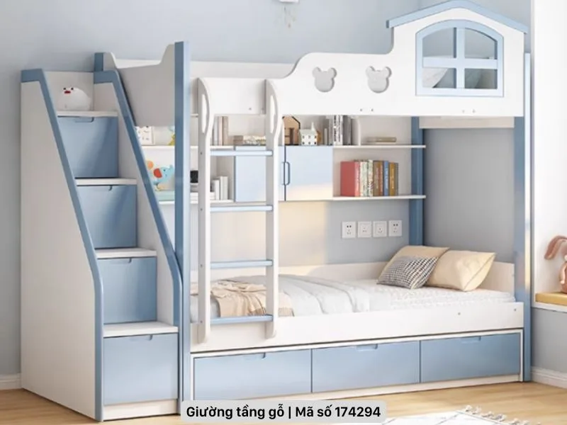 5 mẫu giường tầng gỗ công nghiệp giá rẻ, thiết kế hiện đại 33 Giường tầng gỗ công nghiệp giá rẻ