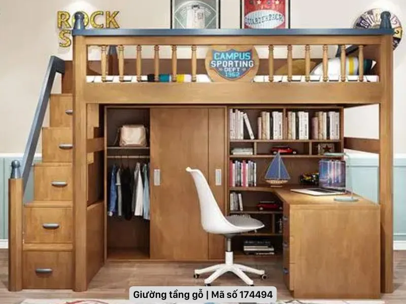 5 mẫu giường tầng gỗ công nghiệp giá rẻ, thiết kế hiện đại 30 Giường tầng gỗ công nghiệp giá rẻ