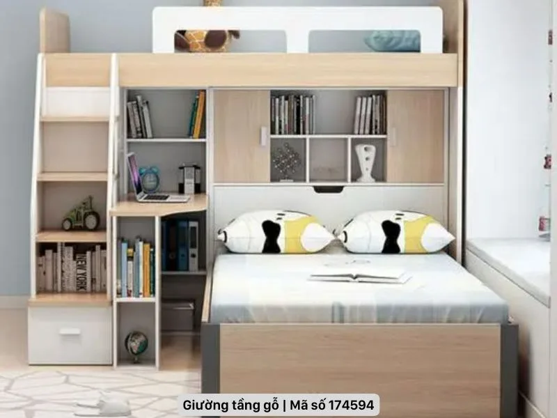 5 mẫu giường tầng gỗ công nghiệp giá rẻ, thiết kế hiện đại 29 Giường tầng gỗ công nghiệp giá rẻ