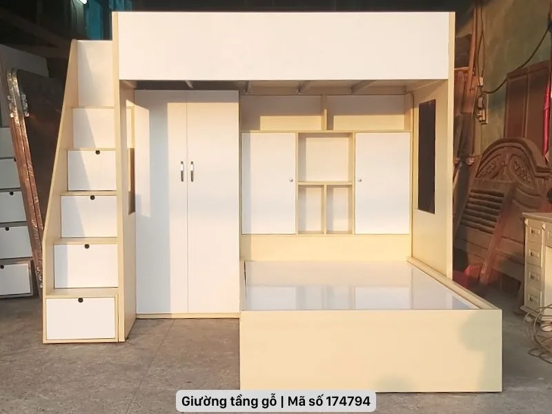 5 mẫu giường tầng gỗ công nghiệp giá rẻ, thiết kế hiện đại 27 Giường tầng gỗ công nghiệp giá rẻ