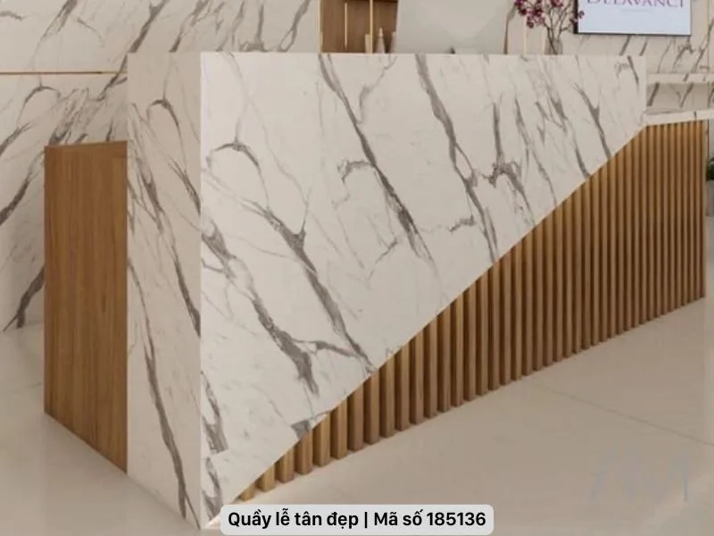 Quầy lễ tân đẹp hiện đại
