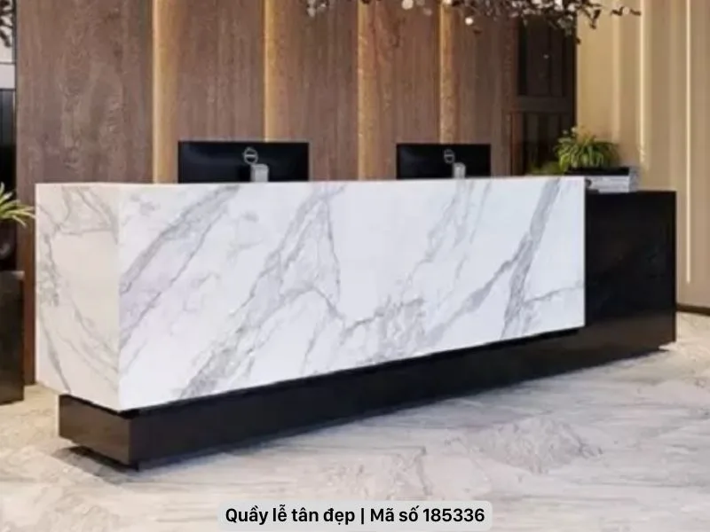 Quầy lễ tân đẹp hiện đại