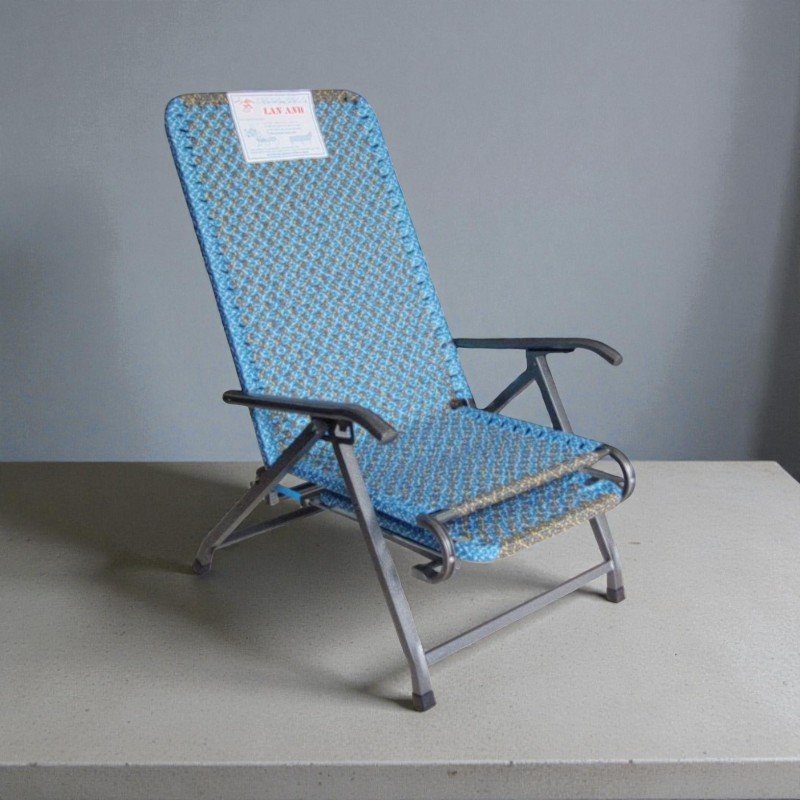 Ghế bố dây Đài Loan MS 2527 5 Ghế bố nhỏ gọn khung sắt chắc chắn xếp gọn