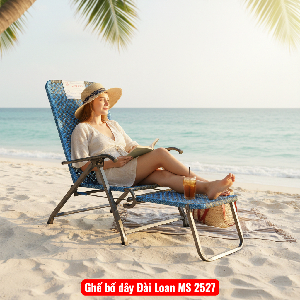 Ghế bố dây Đài Loan MS 2527 8 Ghế bố nhỏ gọn