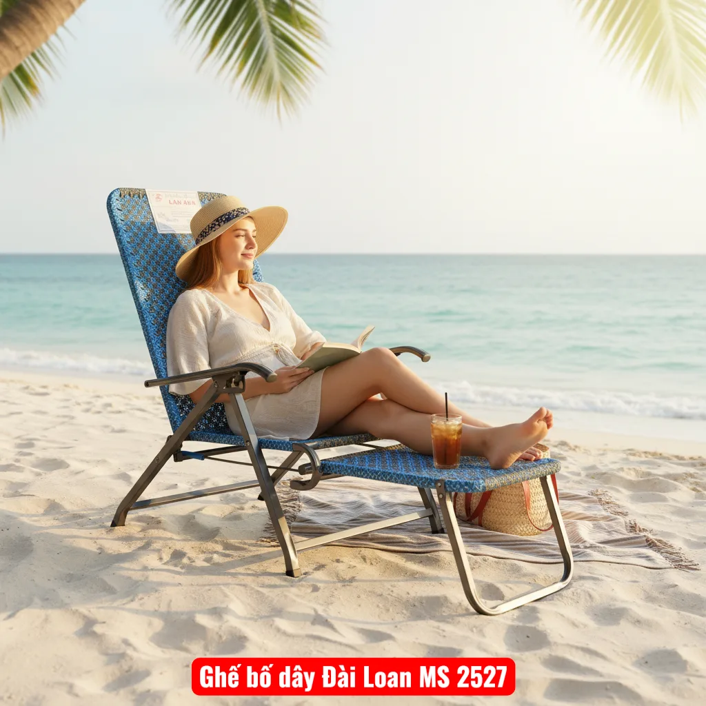 Ghế bố dây Đài Loan MS 2527 10 Ghế bố nhỏ gọn