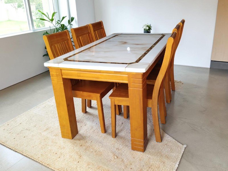 6 Bí Quyết Giúp Bàn Ăn Gỗ Luôn Sạch, Bền Đẹp Như Mới 2 bàn ăn cao cấp