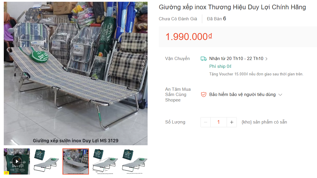 Mua Ghế Bố Xếp Gọn Đa Năng Trên Shopee 2025 Giá Rẻ 23 Screenshot 2025 10 19 075032