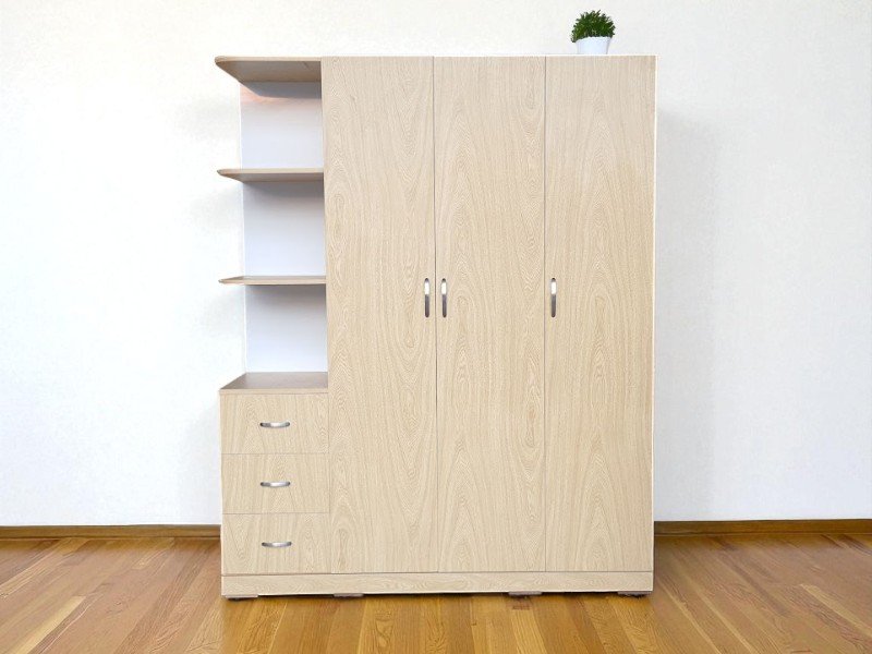 Tủ quần áo 3 cánh có kệ