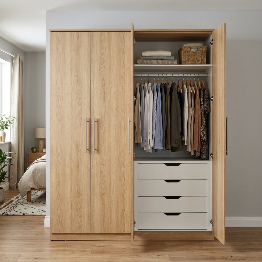 Tủ đựng quần áo gỗ công nghiệp