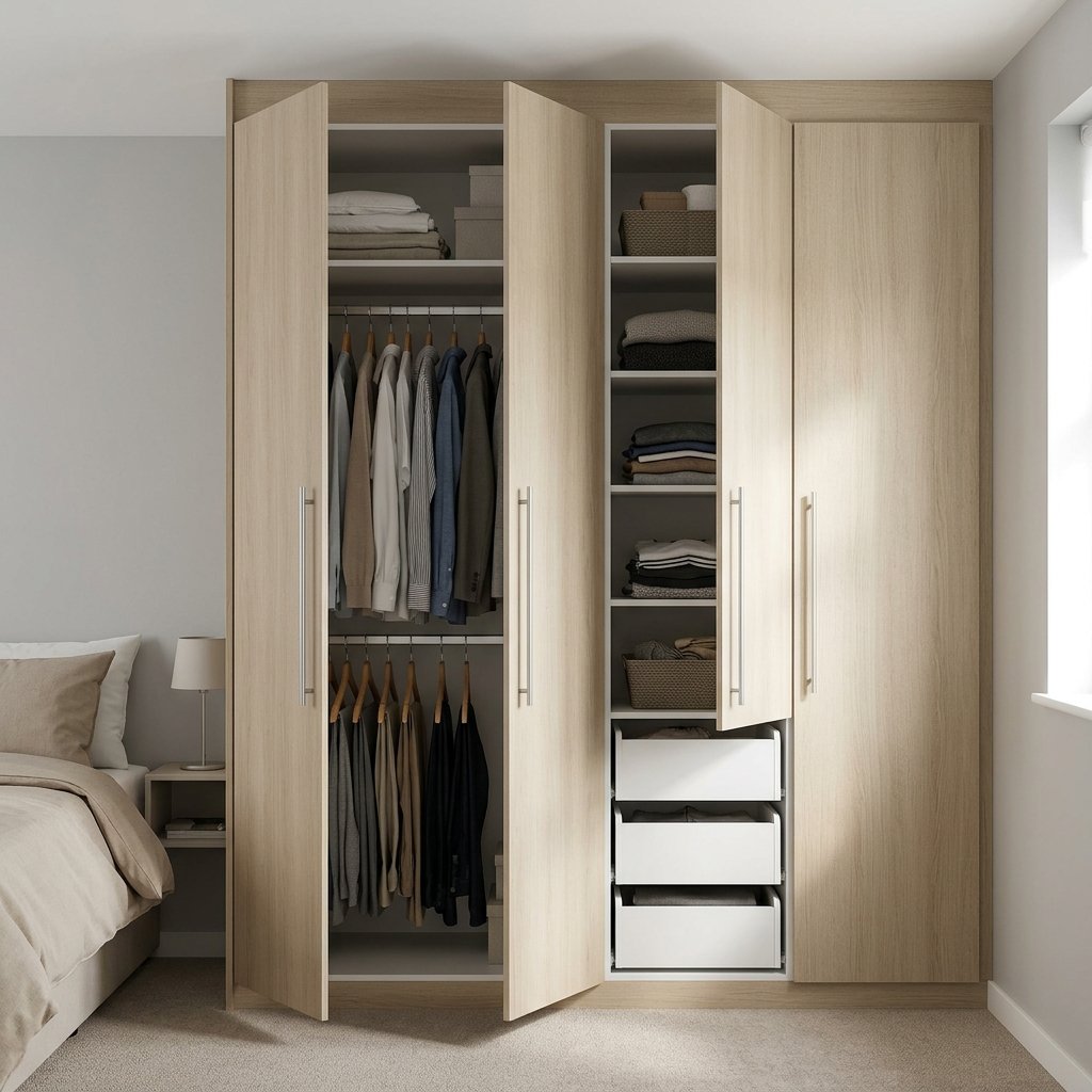 Tủ đựng quần áo gỗ công nghiệp