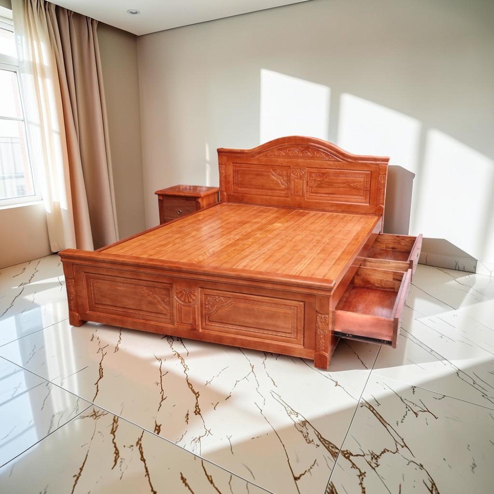 Các Mẫu Giường Gỗ Đẹp Hiện Đại (3)