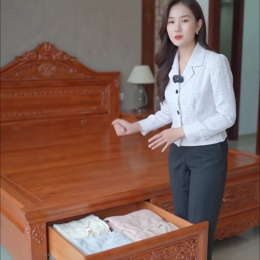 Ưu điểm của giường ngủ có ngăn kéo để đồ 2 Giường ngủ có ngăn kéo giúp tiết kiệm diện tích