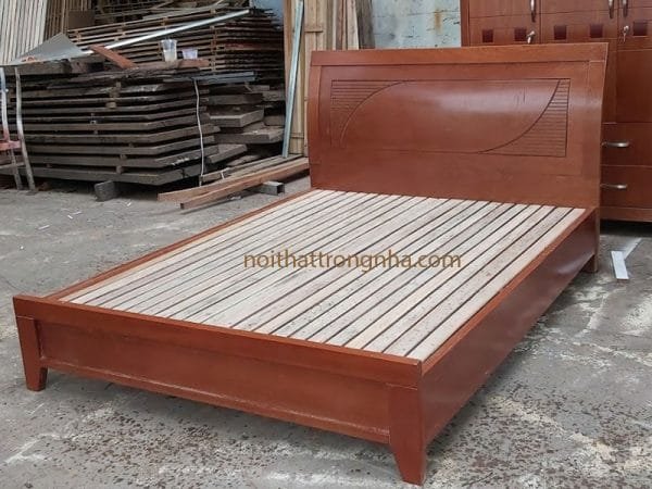 Giường ngủ phủ vân gỗ