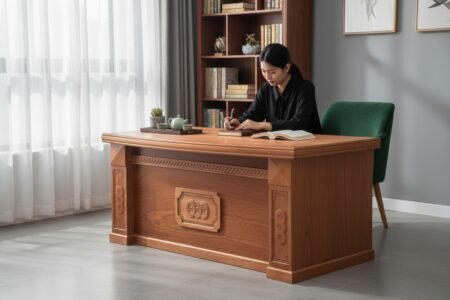 Bàn làm việc giá rẻ gỗ MDF phủ melamine chống nước