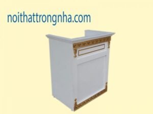 Quầy tiếp tân dát vàng cỡ nhỏ