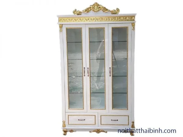 Tủ rượu dát vàng tân cổ điển 1 Tủ rượu dát vàng tân cổ điển