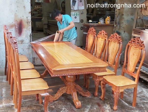 Bộ bàn ghế ăn gỗ