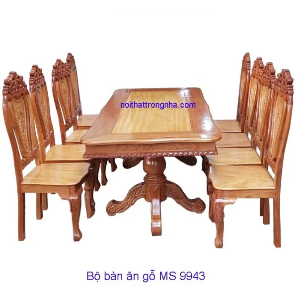 Bộ bàn ăn gỗ căm xe gõ đỏ Bộ bàn ăn gỗ căm xe gõ đỏ
