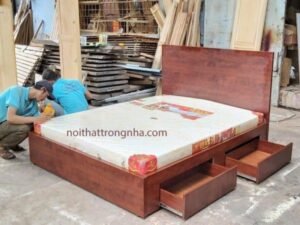 Địa chỉ cung cấp mẫu giường gỗ đẹp 2019