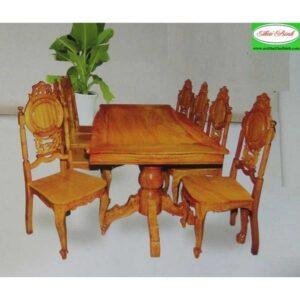 Tìm hiểu giá bộ bàn ăn bằng gỗ phụ thuộc vào các yếu tố nào?