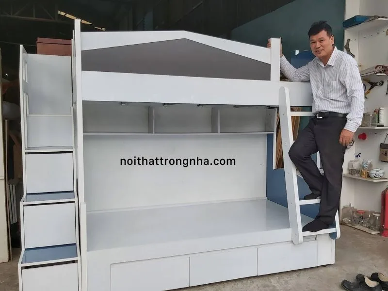 Giường tầng trẻ em đẹp giá rẻ tối ưu không gian và tiết kiệm chi phí cho phòng ngủ của bé 1 Giường tầng trẻ em đẹp giá rẻ