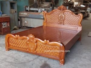 giường ngủ cao cấp gỗ tự nhiên