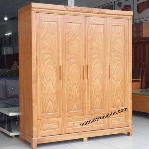 Tủ quần áo gỗ tự nhiên cao cấp