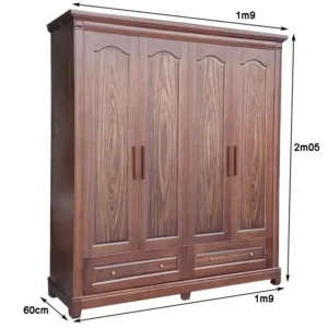 Tủ Quần Áo Gỗ Óc Chó Sự kết hợp hoàn hảo giữa đẳng cấp và tính thẩm mỹ