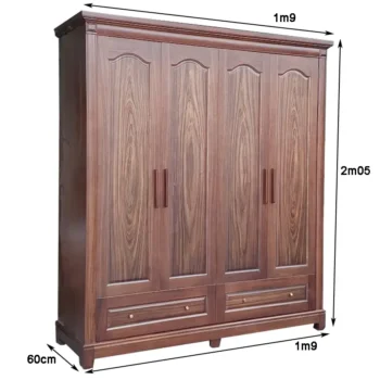 Tủ Quần Áo Gỗ Óc Chó Sự kết hợp hoàn hảo giữa đẳng cấp và tính thẩm mỹ