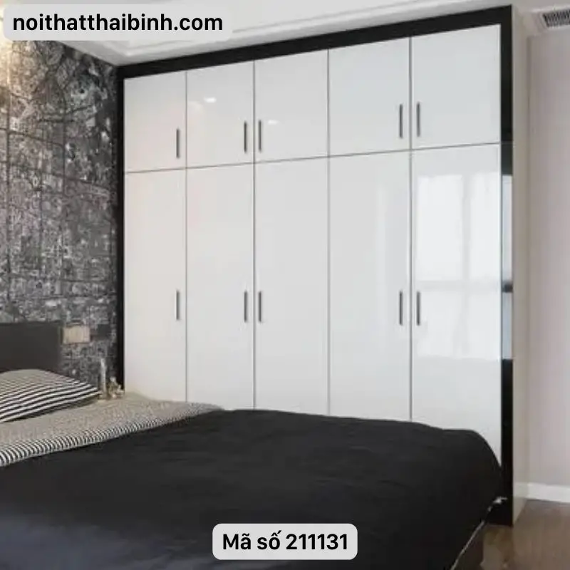 Mẫu tủ quần áo gỗ tự nhiên 4 cánh