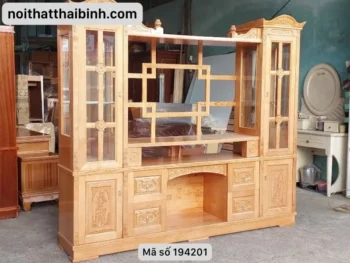Top 10 mẫu kệ để tivi phòng khách bằng gỗ đẹp nhất 2024
