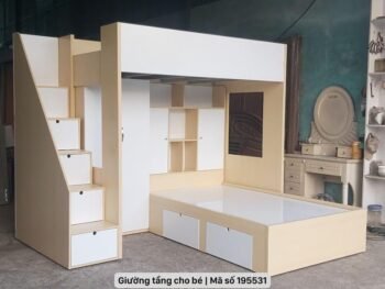 Giường tầng cho bé trai thiết kế đẹp