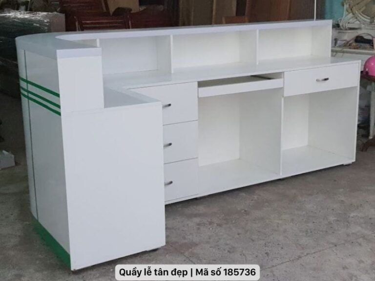 10 mẫu quầy lễ tân đẹp hiện đại cho không gian sang trọng