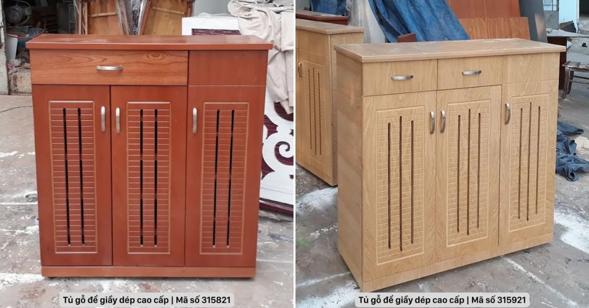 Tủ gỗ để giầy dép cao cấp