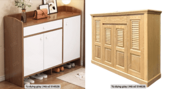 3 mẫu tủ giày đẹp cho gia đình hiện đại, tiện nghi