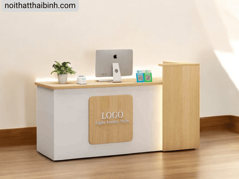 Mẫu quầy lễ tân sang trọng hiện đại Mẫu quầy lễ tân sang trọng hiện đại