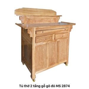 Tủ thờ 2 tầng hiện đại MS 2874