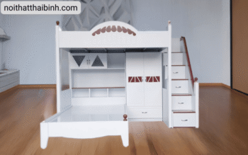 9 ưu điểm của giường tầng tích hợp bàn học